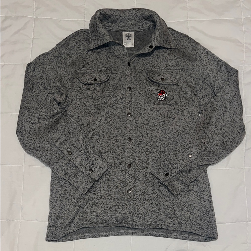 Rivalry Threads Charcoal UGA Shirt Jacket